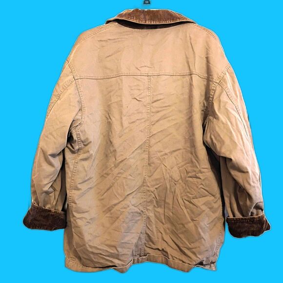 St Johns Bay Barn Chore Coat Removable Insulated Lining Men's XL Canvas Corduroy - Picture 2 of 9